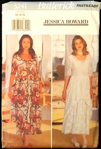 Abito midi Fairy Goth Prairie Boho Jessica Howard modello Butterick 12-16 UCFF - Foto 1 di 5