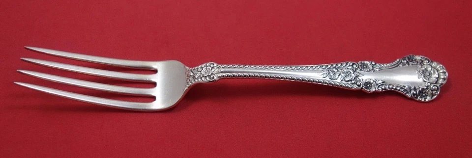 Talheres English Rose by Durgin prata esterlina garfo de jantar 7 3/4" - Imagem 1 de 2