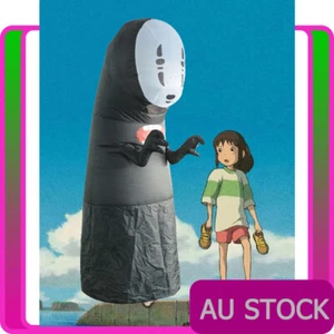Inflatable No Face Costume Spirited Away Kaonashi Faceless Cosplay Halloween - Picture 1 of 5