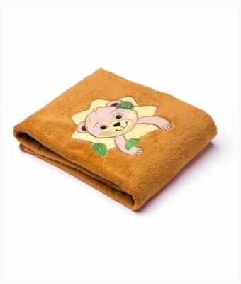 Bebé Suave Acogedora Manta Microfibra Bebé Infantil Guardería Regalo 75x100 SENSILLO Marrón Foto 1 de 3
