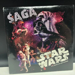Star Wars Calendar 2009 SEALED mini saga darth vader boba fett solo yoda BC3 - Picture 1 of 2