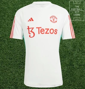 adidas Manchester United Training Shirt Mens - Man Utd Top / Jersey - All Sizes - Picture 1 of 6