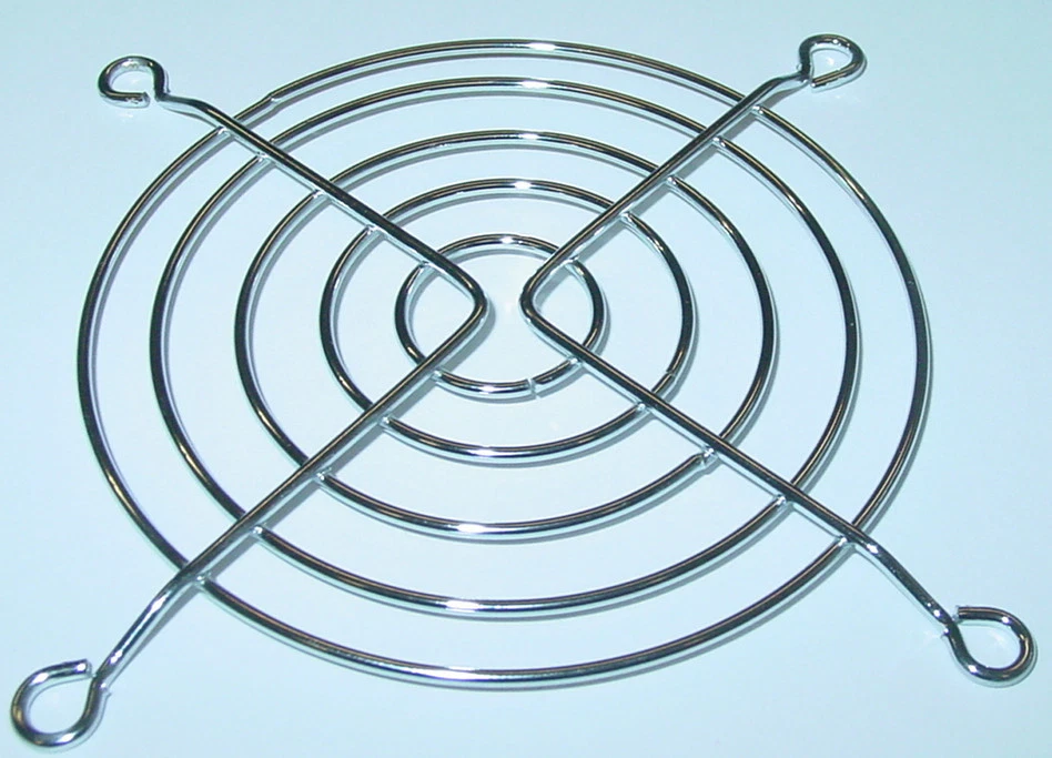 Lüftergitter 80mm, Schutzgitter, gekröpft, für 80mm Lüfter, G80mm - Bild 1 von 1