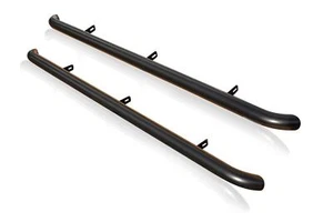 Barras laterales - Curvas para adaptarse a Renault Trafic LWB 2022+ tubos de acero inoxidable - NEGRAS - Imagen 1 de 10