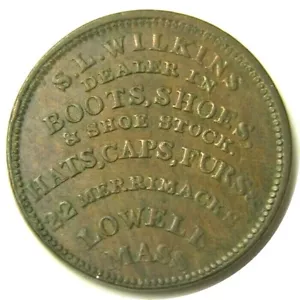 elf Hard Times Token Lowell MA Low 86 Wilkins Lafayette - Imagen 1 de 2