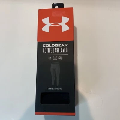 New Under Armour Men’s Base Layer Leggings Size XXL MSRP:$60.00 Black Coldgear - Image 1 of 4