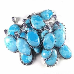 Protection Larimar Gemstone Pendant Lot,Anxiety Larimar Necklace Pendant Lot~ - Picture 1 of 1