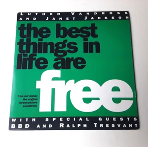 JANET JACKSON & LUTHER The Best Things in Life... 7" (1992) Rare UK Original 7" - Picture 1 of 3