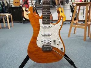 Michael Kelly 1960's series 1965 Electric Guitar Amber Rockfield Pickups - Picture 1 of 9