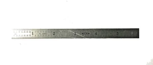 Vintage Dunlap Stainless Steel 6 inch Machinist Ruler 3968 - Picture 1 of 2