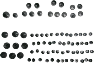 DRAG SPECIALTIES 352016 BOLT COVER KIT STANDARD BLACK HARLEY XL 883 L LOW 2007 - Bild 1 von 1