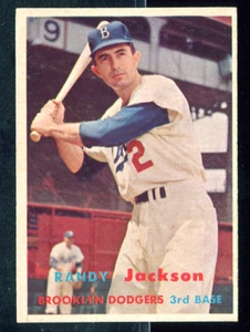 1957 Topps Baseball #190 Randy Jackson Card - EXMT #0100 - Picture 1 of 1