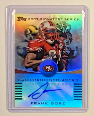 2007 Topps Signature Series Frank Gore Autograph 5/50 SS-FG 49ers SSP - Image 1 of 4