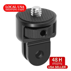 US STOCK 360 Swivel 1/4 Screw Converter Mini Tripod Adapter for Gopro Hero 10 9 - Picture 1 of 5