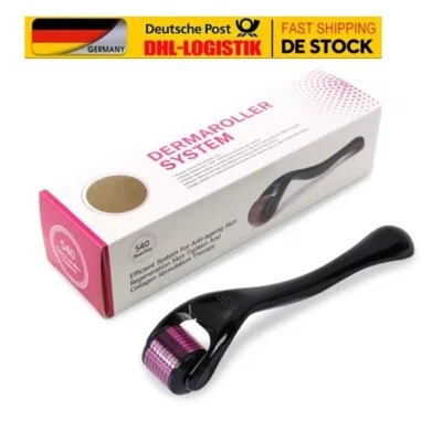 Microneedling Dermaroller 0,2/0,25/0,3mm 540 Nadeln für Haut Bart Körper Gesicht - Bild 1 von 2