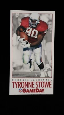 1992    Tyronne Stowe  RC    Phoenix Cardinals     GameDay Card    #365 - Image 1 of 2