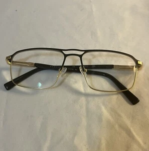 Sean John SJO 5165 002 Black Satin Gold Eyeglasses Frame 56-17-150 - Frames Only - Picture 1 of 7