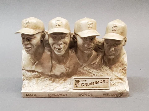San Francisco Giants Mt. Crushmore Statue. Open Box Cover