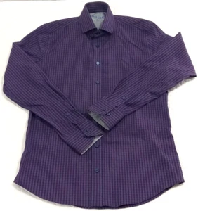 Twillory Investor Men's Medium Shirt Check Non-Iron 4-Way Stretch Multicolor - Picture 1 of 17