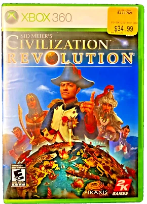Sid Meier’s Civilization Revolution – Xbox 360 Game CIB Tested, BC on Xbox One - Image 1 of 4