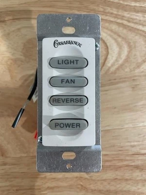 Casablanca Inteli-Touch W-32 Ceiling Fan Wall Control White & Ivory - Image 1 of 4