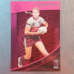 2022 NRL Rivalry State of Origin Card SS15 Ali Brigginshaw QLD Maroons - Imagen 1 de 2