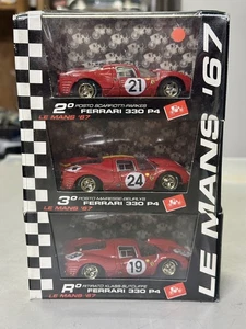 3 car SET 1:43 BRUMM diecast race cars FERRARI 330 P4 LE MANS '67 S029 S030 S031 - Picture 1 of 6