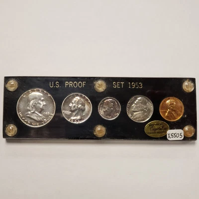 Juego de prueba de plata 1953 Estados Unidos soporte de plástico capital - SKU-X5505 Foto 1 de 4