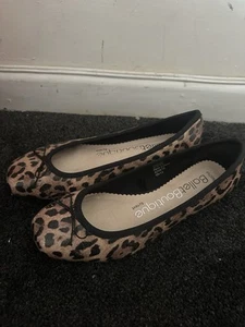 Next Ballet Boutique Leopard Print Slip On Flat Ballet Shoes - Size UK 4.5 - Picture 1 of 13