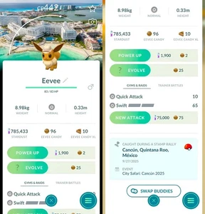 Eevee con sfondo Cancun | Registrato o meno | Pokemon Trade Go✨ - Foto 1 di 2