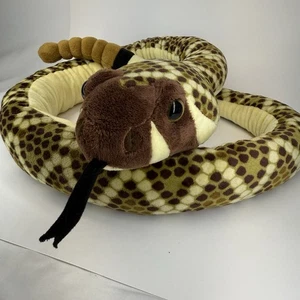 Peluche Wild Republic Western Diamondback serpiente de cascabel serpiente 54" - Imagen 1 de 14