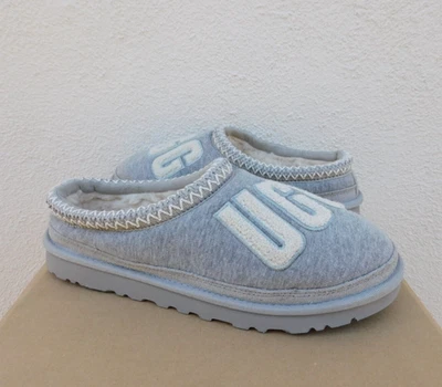UGG SEAL GREY TASMAN FUR JERSEY COZY WOOL SLIPPERS SHOES, MEN US 10/ EUR 43 ~NEW - Image 1 of 4