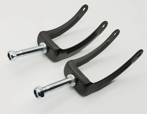 8 Inch Steel Wheel Fork Universal Front Replacement Parts for Black - Picture 1 of 6
