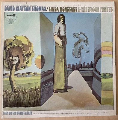 DAVID CLAYTON THOMAS LINDA RONSTADT STONE PONEYS BACK ON THE STREET AGAIN(G+/G+) - Image 1 of 2