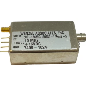 Wenzel Associates 500-18459D/136284-1 Crystal Oscillator SMA(f)-BNC(f) 10MHz/15V - Picture 1 of 3