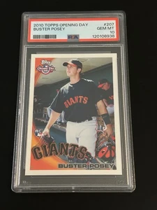 2010 Topps Opening Day #207 Buster Posey Rookie Card PSA 10 - Picture 1 of 2