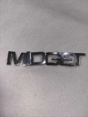 MG Midget Guardabarros Delantero Panel Balancín Letra Insignia Set 69-79 Foto 1 de 4