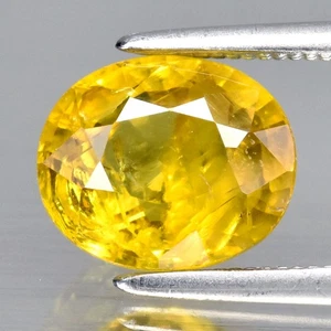 💎 Granate grosular amarillo verdoso natural ovalado de 2,86 quilates 8,5 x 7 mm - gema de África - Imagen 1 de 4
