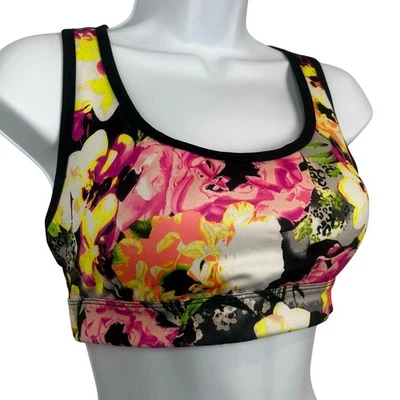 Sujetador deportivo Fila Sport Running Performance floral mediano espalda deportiva Foto 1 de 4