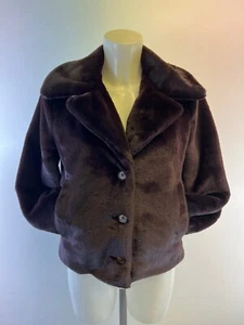 Ladies Ex Vince Faux Fur Coat With Pockets Jacket RRP £490 - Picture 1 of 6