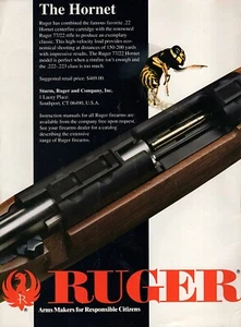 Ruger 77/22 Hornet Rifle 1994 Original Farbdruckanzeige - Bild 1 von 1