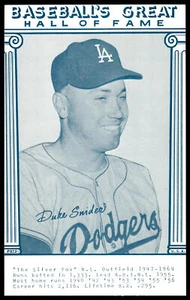 Duke Snider 1977 Baseball's Great Hall of Fame Exhibits Blue Los Angeles Cap - Bild 1 von 2