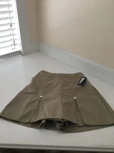 PLEAT FRONT SKORT UNIVERSAL SCHOOL UNIFORM Khaki Size 16 - Picture 1 of 4