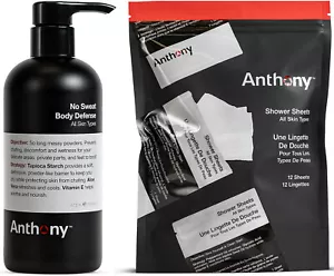Anthony No Sweat Body Defense and Shower Sheets Bundle - Picture 1 of 9