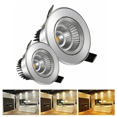 Dimmable Recessed Led Downlight COB Spotlight Lamp 110V-240V 7W 9W 12W 15W 20W  - Image 1 of 4
