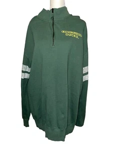 Men's Colosseum Oregon Ducks Green Pullover Fleece Mock Neck Sweatshirt XXL - Picture 1 of 10