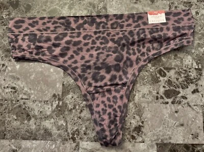 NWT CACIQUE LANE BRYANT 18/20 LEOPARD CHEETAH SMOOTH COMFORT BLISS THONG PANTIES - Image 1 of 3
