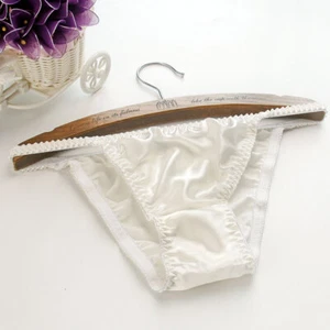 Womens Slip Bikinis Simple Panties Cute Underwear 100% Silk Soft Knicker Lovebay - Picture 1 of 21