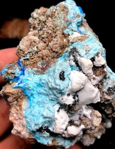 141g 1PCS NATURAL Blue Cyanotrichite CRYSTAL STONE MINERAL Specimen q472 - Picture 1 of 7