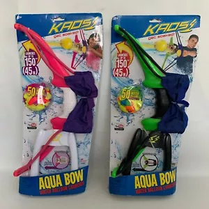 Lanzador de globos de agua Kaos Aqua Bow con 50 globos de agua juguete (2 colores) NUEVO - Imagen 1 de 7